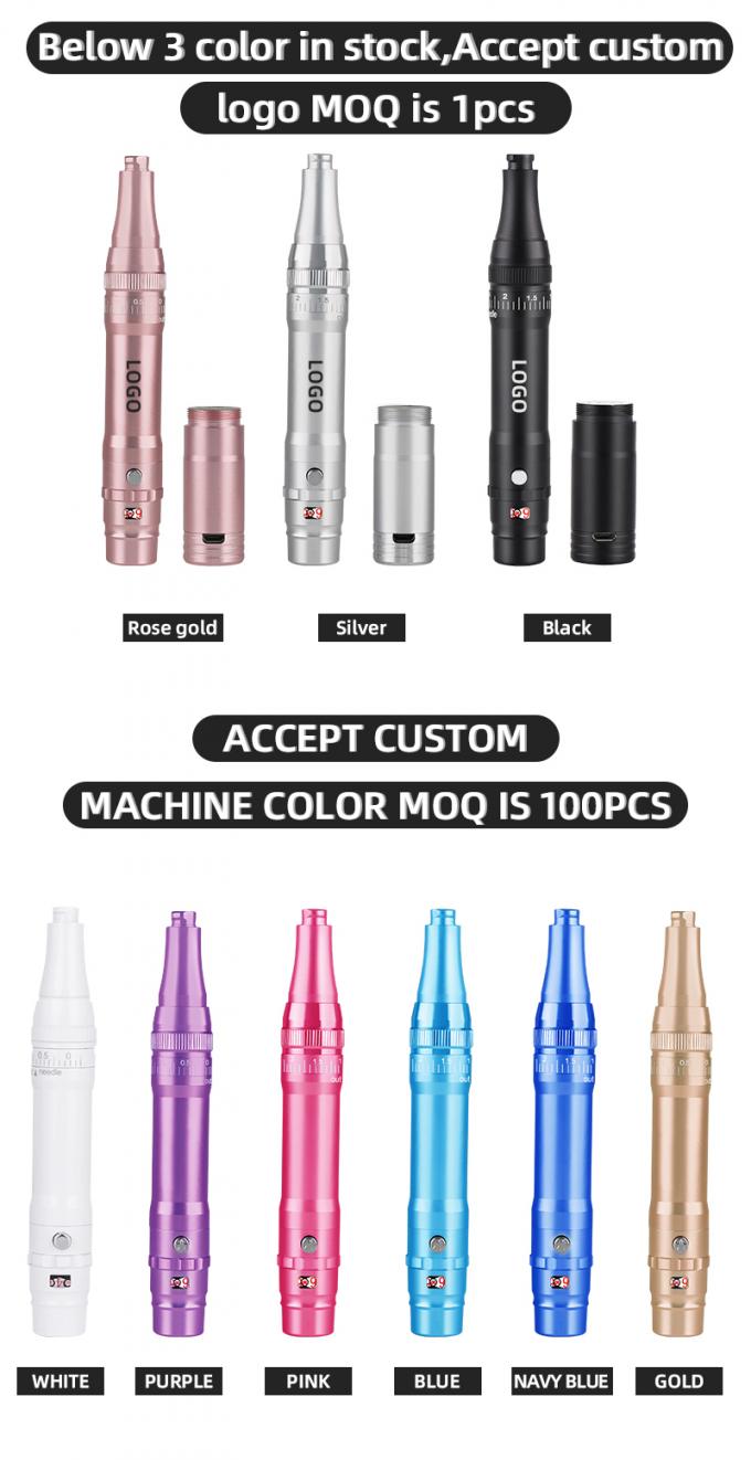 Professional Battery Eyebrow Tattoo Machine with 0-3.5mm Needle Protrusion and Wireless Design 6