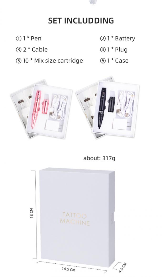 Professional Battery Eyebrow Tattoo Machine with 0-3.5mm Needle Protrusion and Wireless Design 8