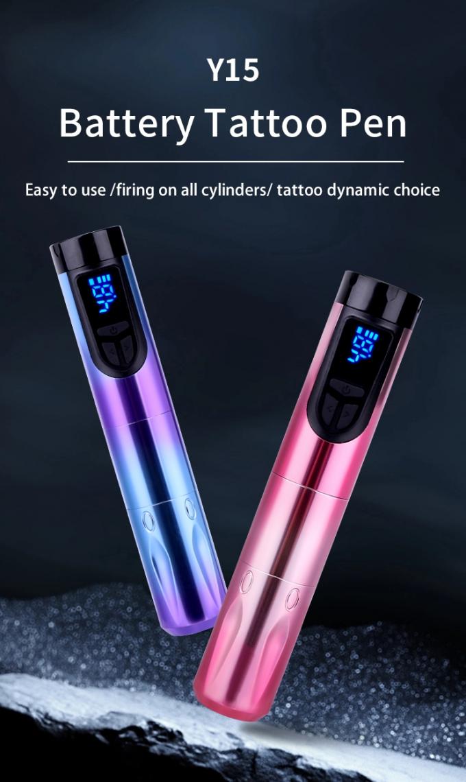 14500mAh Reserve Battery Power Wireless Tattoo Machine with LCD Display and Replaceable Battery Aircraft Aluminum Design 0