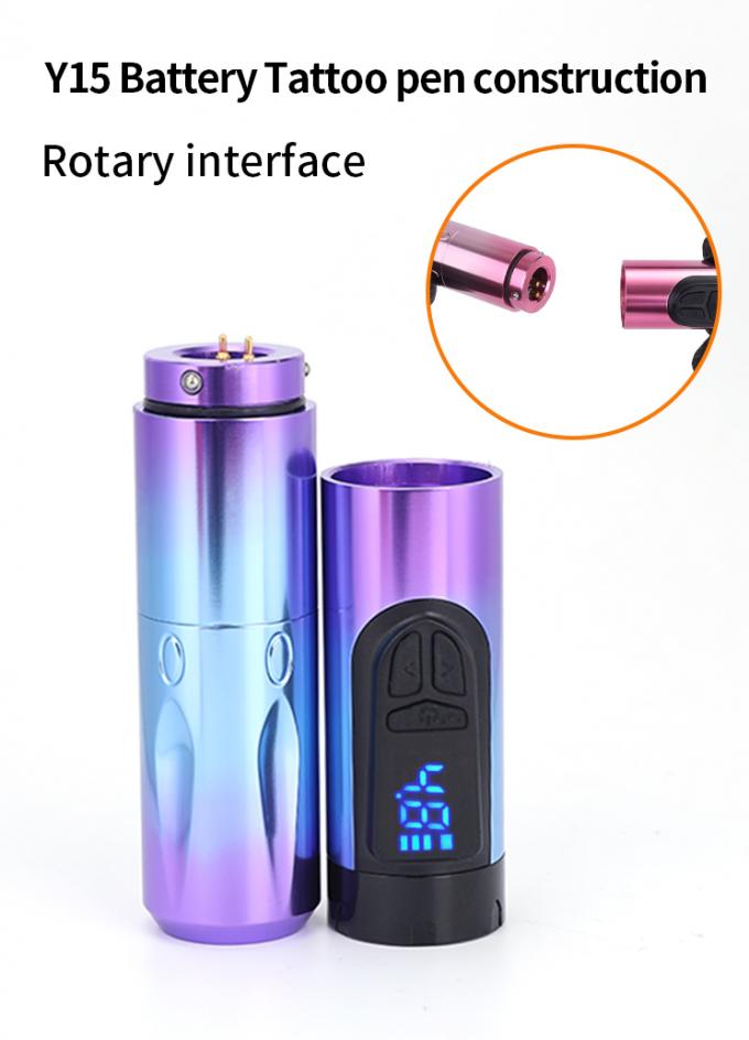 14500mAh Reserve Battery Power Wireless Tattoo Machine with LCD Display and Replaceable Battery Aircraft Aluminum Design 4