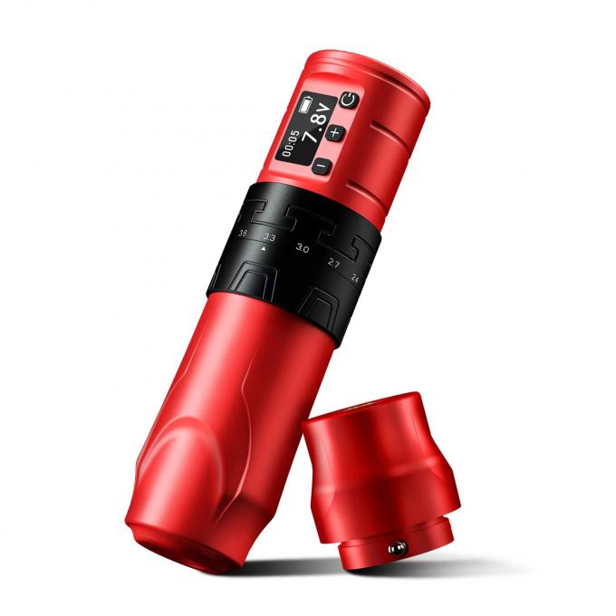 1500mAh Wireless Tattoo Gun INKONE SABER Coreless Tattoo Machine Pen Powerful Motor Long Stroke 4.2mm Aircraft Aluminum 5