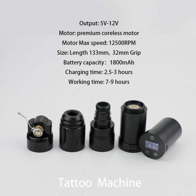 INKONE NARW Brand Digital LCD Touch Screen Display 1800mAh Battery Tattoo Pen Micropigmentation Machine Wireless Tattoo Machine 2