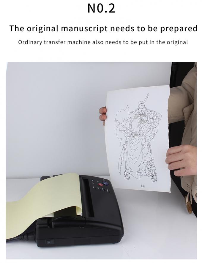 12000mAh Mini Tattoo Stencil Printer Thermal Copier Machine Wireless Transfer Printer Tattoo Printer Machine 2