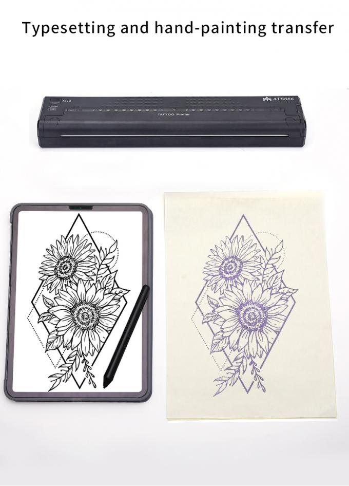12000mAh Mini Tattoo Stencil Printer Thermal Copier Machine Wireless Transfer Printer Tattoo Printer Machine 16