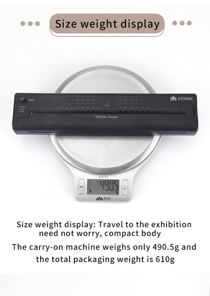 12000mAh Mini Tattoo Stencil Printer Thermal Copier Machine Wireless Transfer Printer Tattoo Printer Machine 24