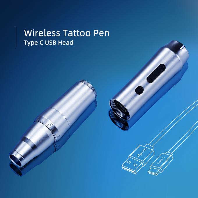 Cordless Electric Tattoo Pen Wireless Permanent Makeup Machine with Double Battery Eyebrow Tattoo Gun 6