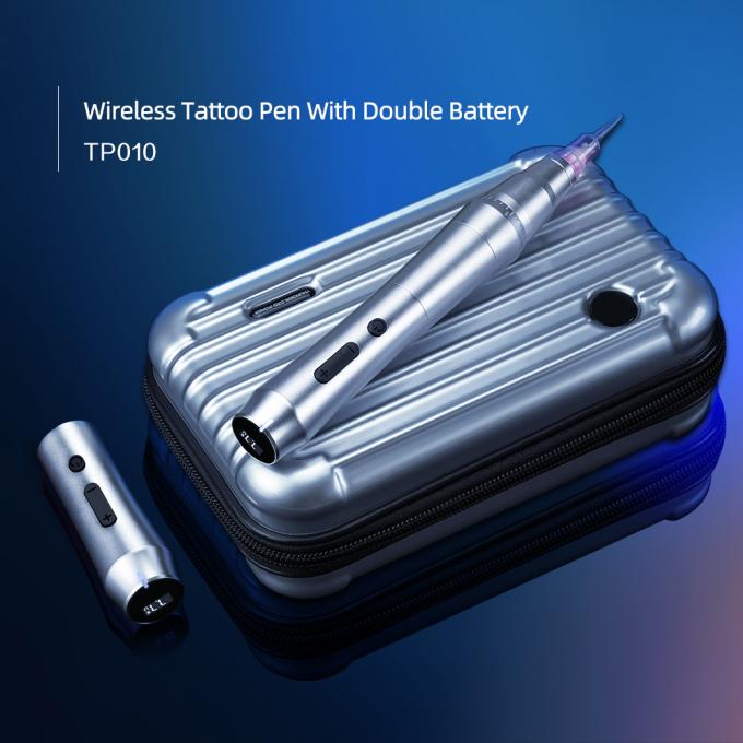 Cordless Electric Tattoo Pen Wireless Permanent Makeup Machine with Double Battery Eyebrow Tattoo Gun 12