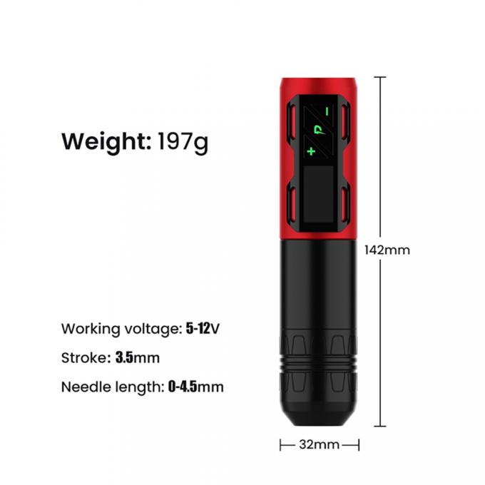 Digital Rotary Battery Coreless Tattoo Gun Tattoo Pen 1800 Mah Wireless Tattoo Machine 10