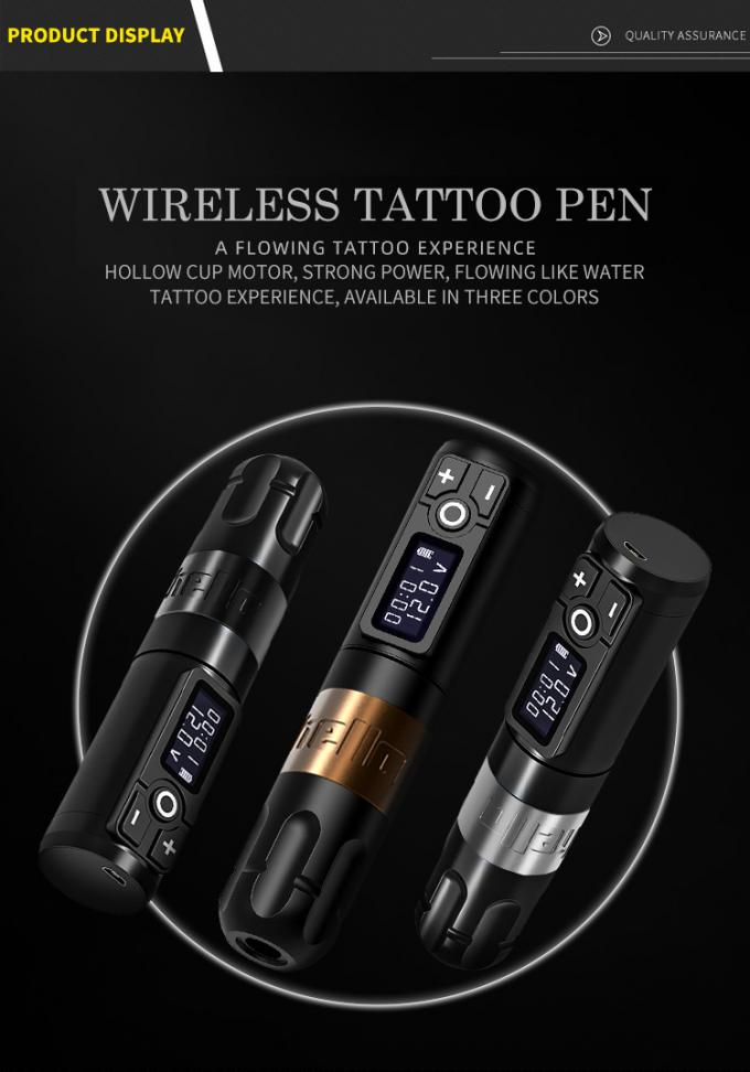 Ambition Soldier Digital Display Electric Tattoo Gun Wireless Machine Rotary Tattoo Pen Machine for Tattoo Artist 0