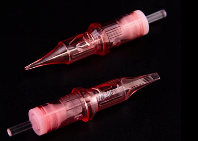 Medical Standard Stainless Steel Permanent Makeup Needles in Pink Color 3