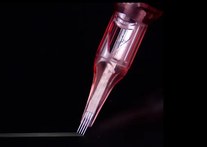Medical Standard Stainless Steel Permanent Makeup Needles in Pink Color 2
