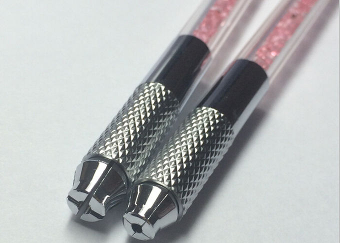 Crystal 110MM Permanent Makeup Tattoo Manual Pen , Needle Blade Cosmetic Tattoo Pen 0